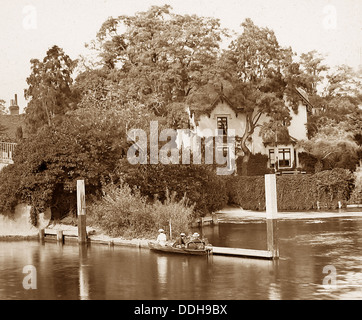 Maidenhead Ray Mills River Thames viktorianischen Zeit Stockfoto