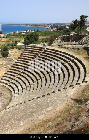 archäologische Stätte von Soli, Soli, Karovostasi, Theater, Nord-Zypern Stockfoto