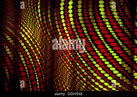 abstrakte wiederholte Kreisen Tricolor geometrischen Hintergrund illustration Stockfoto