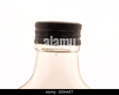 Flasche auf weißem Hintergrund Stockfoto