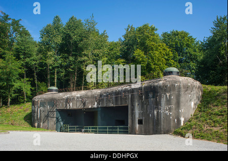 Eingang, Fort de Schoenbourg oder Ouvrage Schoenenbourg, Französisch Maginot-Linie Stockfoto