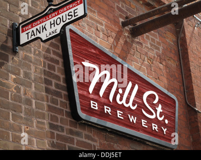 Distillery District, Toronto, ON, Kanada. Stockfoto