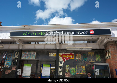 Stratford-upon-Avon Bahnhof Stratford-upon-Avon Warwickshire England UK Stockfoto