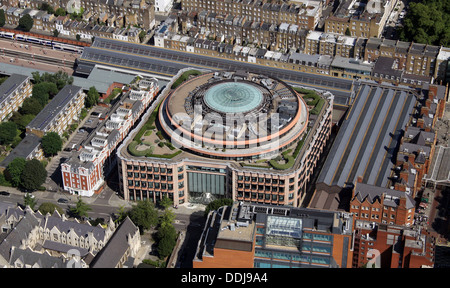 Luftaufnahme von Marylebone Station in London NW1 Stockfoto