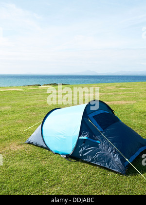 Zelt auf dem Campingplatz UK Stockfoto