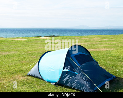 Zelt auf dem Campingplatz UK Stockfoto