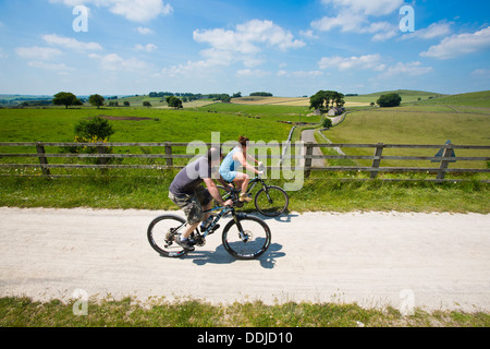 Die Tissington Zyklus Radweg in Derbyshire, die von Ashbourne, Buxton läuft. Stockfoto