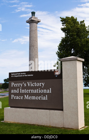 Perrys Sieg und International Peace Memorial ist abgebildet in Put, Ohio Stockfoto