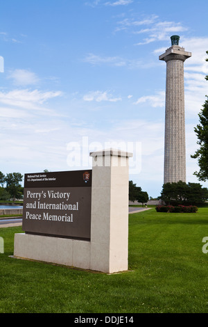 Perrys Sieg und International Peace Memorial ist abgebildet in Put, Ohio Stockfoto