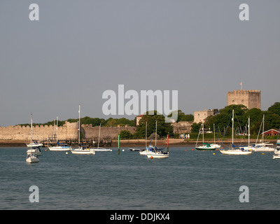 Portchester Castle Hampshire England UK Stockfoto