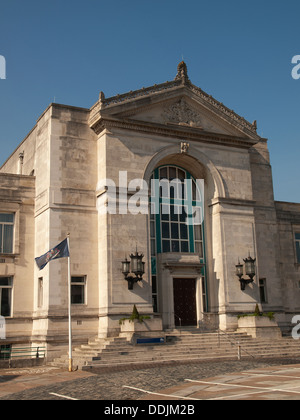 Südflügel Eingang Civic Centre Southampton Hampshire England UK Stockfoto