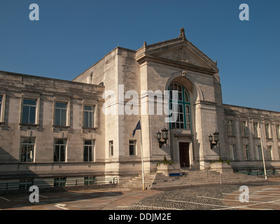 Südflügel Eingang Civic Centre Southampton Hampshire England UK Stockfoto