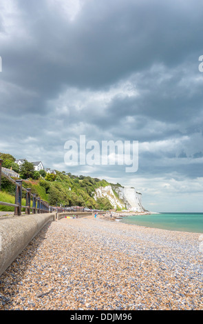 St. Margarets Bay Beach Kreidefelsen Dover Kent Stockfoto