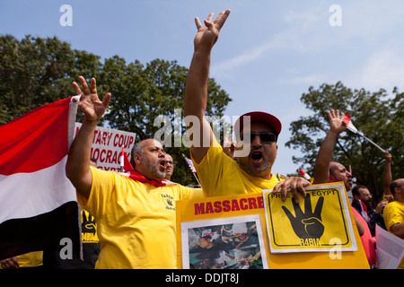 Pro Mursi Ägypter rally in Washington, DC USA Stockfoto