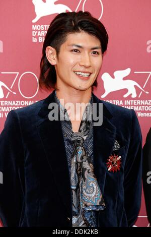 Venedig, Ca, Italien. 3. September 2013. HARUMA MIURA. Harlock: Weltraumpirat Foto call.70th Venedig Film Festival.Venice, Italy.September 03, 2013. © Roger Harvey/Globe Photos/ZUMAPRESS.com/Alamy Live-Nachrichten Stockfoto