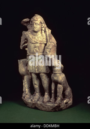 Jagd Gottheit mit einem Hund. Artist: Unbekannt Stockfoto