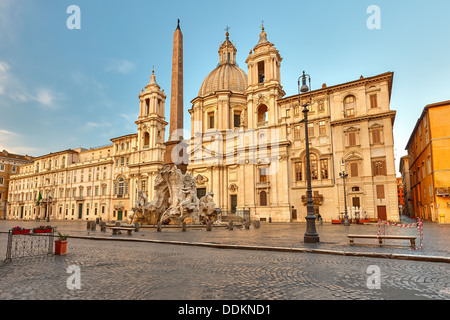 Piazza Navona in Rom Stockfoto