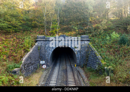 Eisenbahntunnel. Totley Tunnel in Grindleford in der Landschaft von Derbyshire, England, Großbritannien Stockfoto