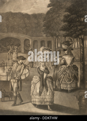 Die Schönheiten der Bagnigge Wells, London, (Ende des 18. Jahrhunderts?). Artist: Unbekannt Stockfoto