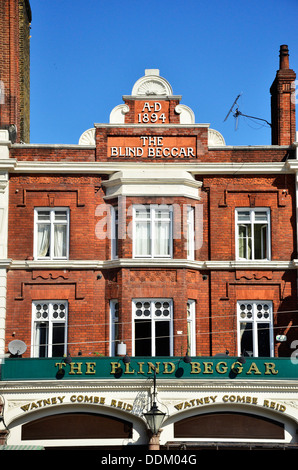 Der blinde Bettler Pub, Whitechapel, East London, UK Stockfoto