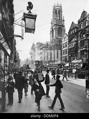 Fleet Street nach Westen, City of London, der 1920er Jahre. Künstler: George Davison Reid Stockfoto