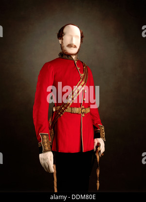 Uniform getragen von Prinz Albert als Oberst der Grenadier Guards, 1857. Artist: Unbekannt Stockfoto