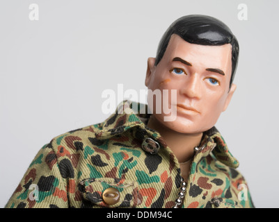 1964 GI Joe Actionfigur von Spielzeughersteller Hasbro. US-Streitkräfte Armee Marine G.I. Stockfoto