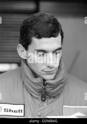Ayrton Senna, in seiner ersten Saison bei McLaren, 1988. Artist: Unbekannt Stockfoto