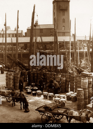 North Shields Fischmarkt frühen 1900er Jahren Stockfoto