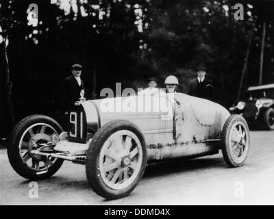Louis Chiron in einem Bugatti, 1927. Artist: Unbekannt Stockfoto