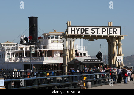 Hyde St. Pier, San Francisco Stockfoto