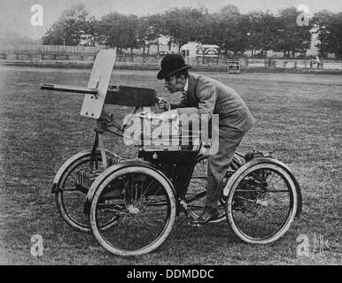 Simms bin gepanzerte otor Scout "quadricycle, c 1899. Artist: Unbekannt Stockfoto