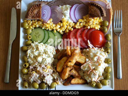 Hausgemachter Salat South Wales GB UK 2013 Stockfoto