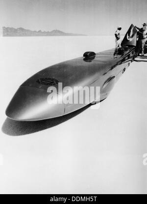 "Goldrute" Land Speed Record Auto, Bonneville Salt Flats, Utah, USA, c 1965. Artist: Unbekannt Stockfoto