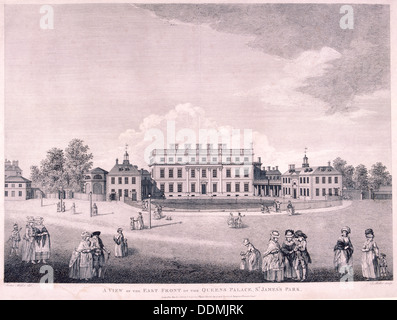 Ostfassade des Buckingham House, Westminster, London, 1796. Künstler: James Miller Stockfoto