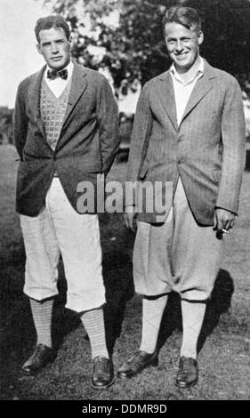 Bobby Jones und Mitgolfspieler, c 1920. Artist: Unbekannt Stockfoto