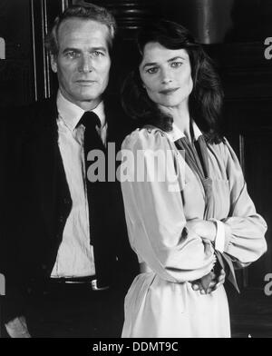 Paul Newman (1925), amerikanischer Schauspieler, mit Charlotte Rampling (1945), britische Schauspielerin, 1982. Artist: Unbekannt Stockfoto