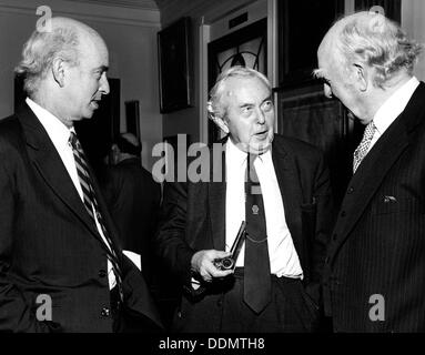 Harold Wilson (1916-1995), ehemaliger britischer Premierminister, 1984. Artist: Unbekannt Stockfoto