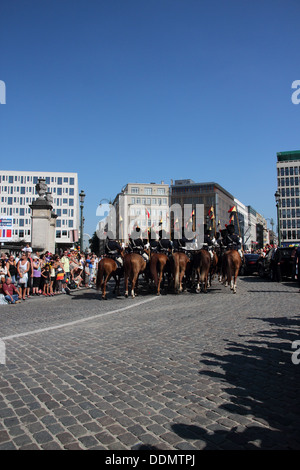 Menschen. 21. Juli 2013, Nationalfeiertag in Belgien. Europa Stockfoto