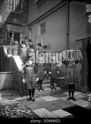 Äbte Hof, Dean's Yard, Westminster Abbey, London. Artist: Unbekannt Stockfoto