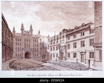 Guildhall, London, 1820. Künstler: John Chessell Buckler Stockfoto