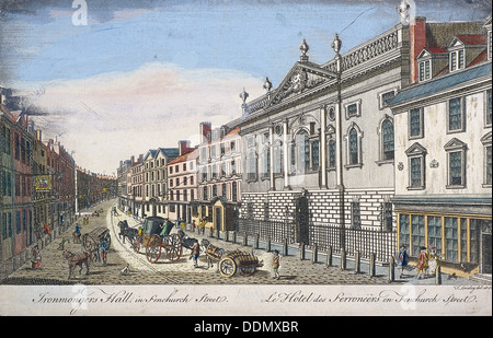 Ironmongers' Hall, London, c1750. Künstler: T Loveday Stockfoto