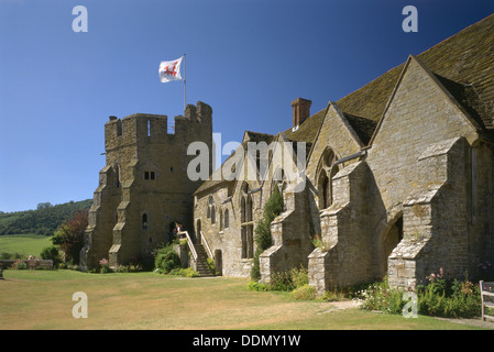 Stokesay Castle, Shropshire, 1997. Künstler: N Corrie Stockfoto