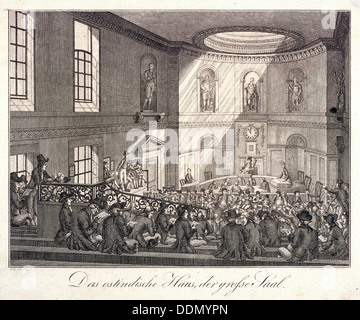East India House in London, 1808. Künstler: Boettger Stockfoto