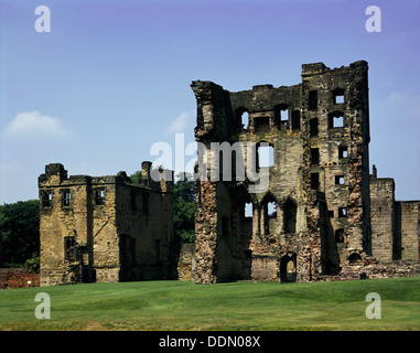 Der hasting Tower und der Küche aus dem Westen, Schloss Ashby de la Zouch, Leicestershire, 1993. Artist: Unbekannt Stockfoto