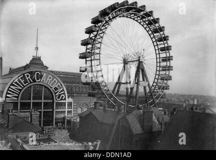 Das große Rad, Blackpool, Lancashire, 1890-1910. Artist: Unbekannt Stockfoto