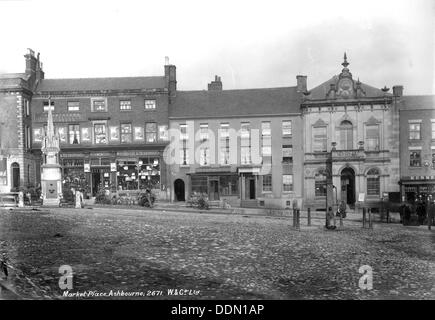 Marktplatz, Ashbourne, Derbyshire, 1890-1910. Artist: Unbekannt Stockfoto