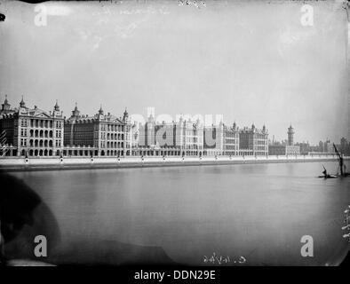 St Thomas' Hospital, Lambeth, London, c1871-1922. Künstler: Henry Verspottung Stockfoto