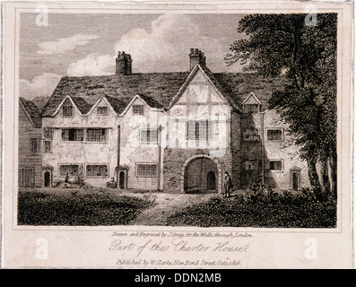 Ansicht eines Teils der Kartause, Finsbury, London, 1816. Künstler: John Greig Stockfoto