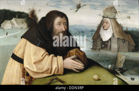 Die Versuchung des Heiligen Antonius, zwischen 1500 und 1510. Künstler: Bosch, Hieronymus, (Schule) Stockfoto